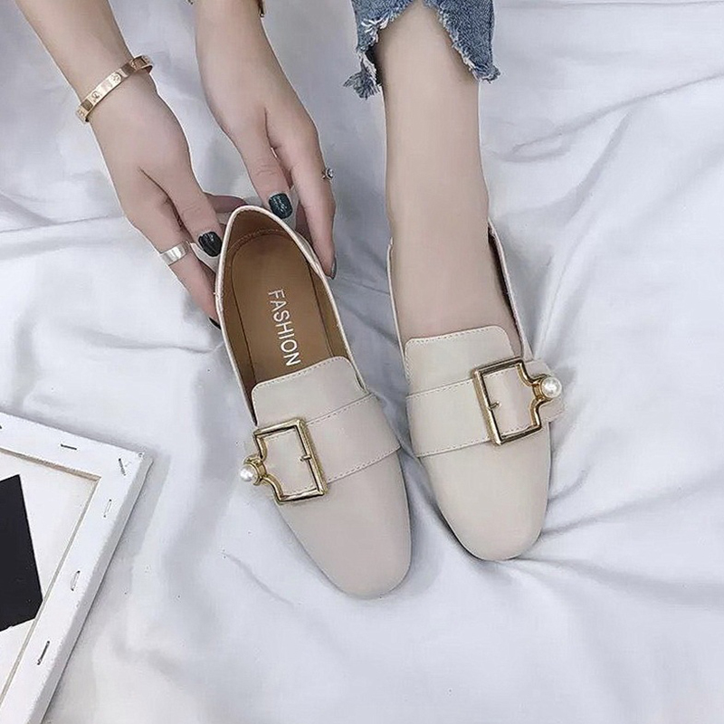 Giày Lười Da Phong Cách Anh Quốc Cổ Điển Thanh Lịch Dành Cho Nữ