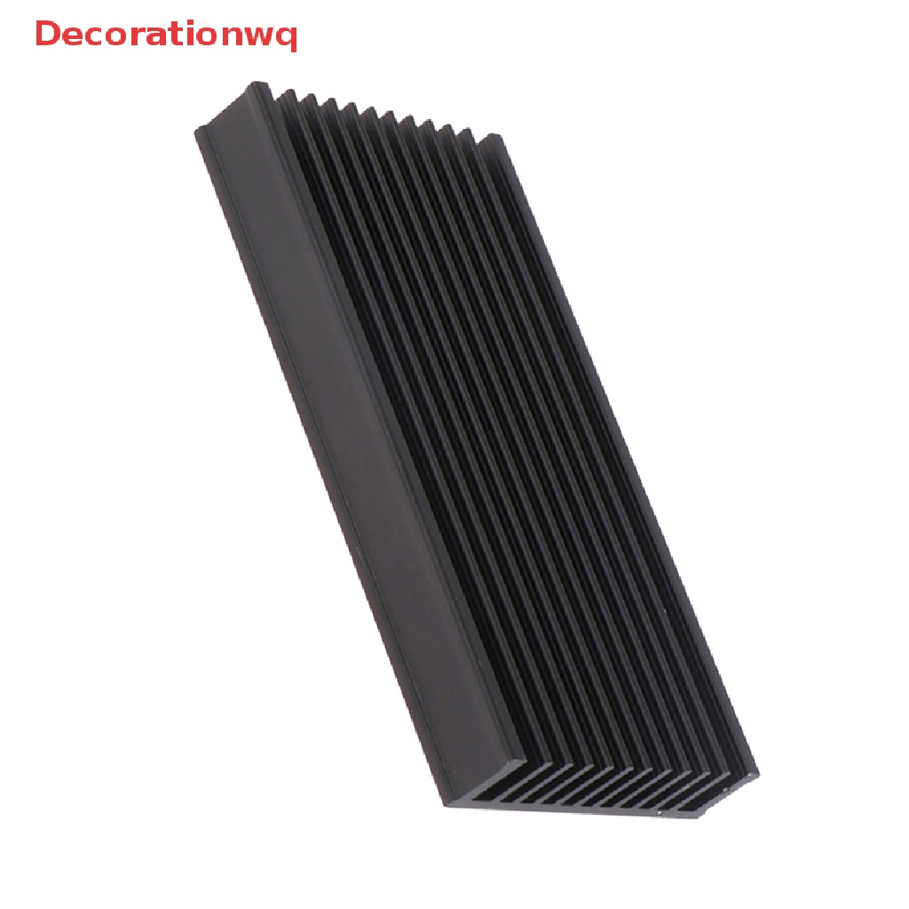 Decorationwq 1Pc Aluminum Heatsink Cooler 50*100*12.7mm LED IC Fan Power Amplifier Radiator new