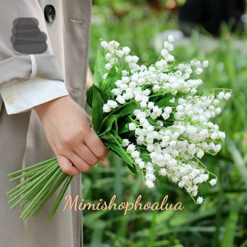 Hoa linh lan giả trang trí