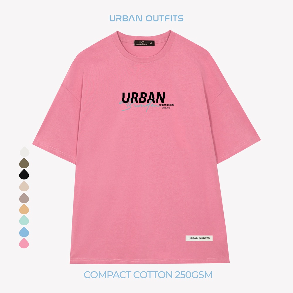 Áo Thun Tay Lỡ Form Rộng URBAN OUTFITS  ATO105 Local Brand In BRONZE ver 2.0 Chất Vải 100% Compact Cotton 250GSM