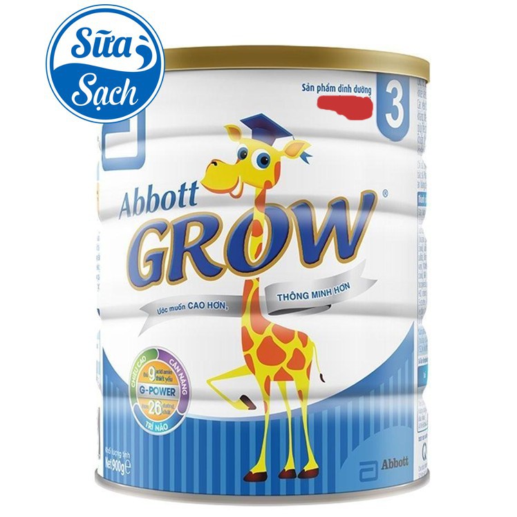 [GIÁ TỐT] Sữa Bột Abbott Grow 3 G-Power Hương Vani 900g date 2023