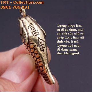 Móc khóa đồng cá chép; mang lại cho chủ sở hữu sự may mắn, đường tài vận sẽ được hanh thông-TMT Collection-SP001525