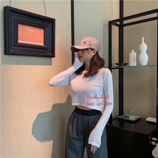 Áo croptop dài tay phom rộng hotrend