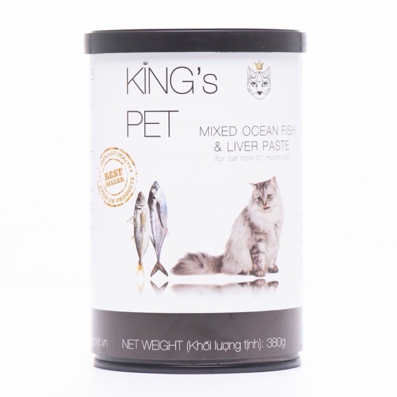 Pate KING’s PET cho chó mèo lon 380g