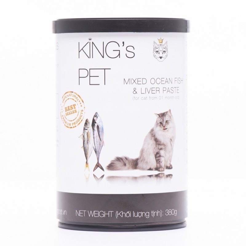 Pate KING’s PET cho chó mèo lon 380g