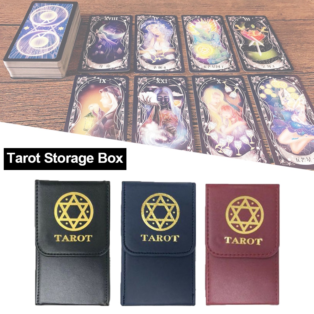 Hộp Đựng Thẻ Bài Tarot Hai Tầng Nhỏ Gọn Tiện Dụng