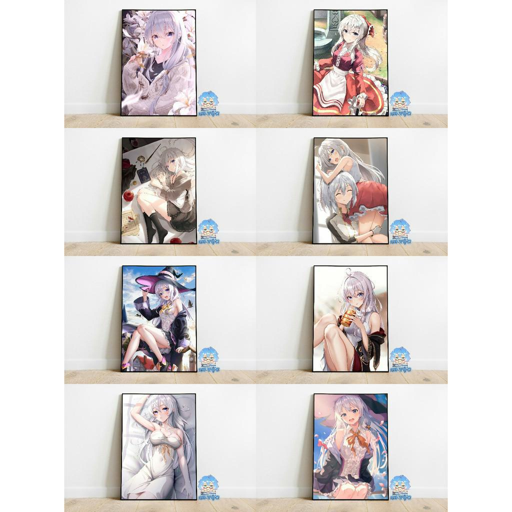 TRANH POSTER A3 Anime Manga Hành trình của Elaina Majo no Tabitabi  CHẤT LIỆU GIẤY CAO CẤP - 2D Tộc Shop