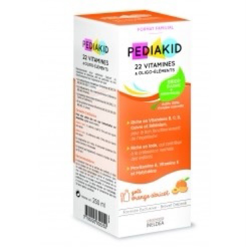PEDIAKID® 22 Vitamines et Oligo-éléments 22 vitamin và khoáng chất 125 ml