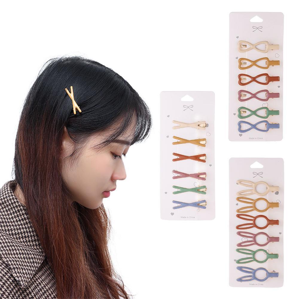 Bộ 6 Kẹp Tóc Kim Loại Tạo Kiểu Tóc Thời Trang Cho Nữ