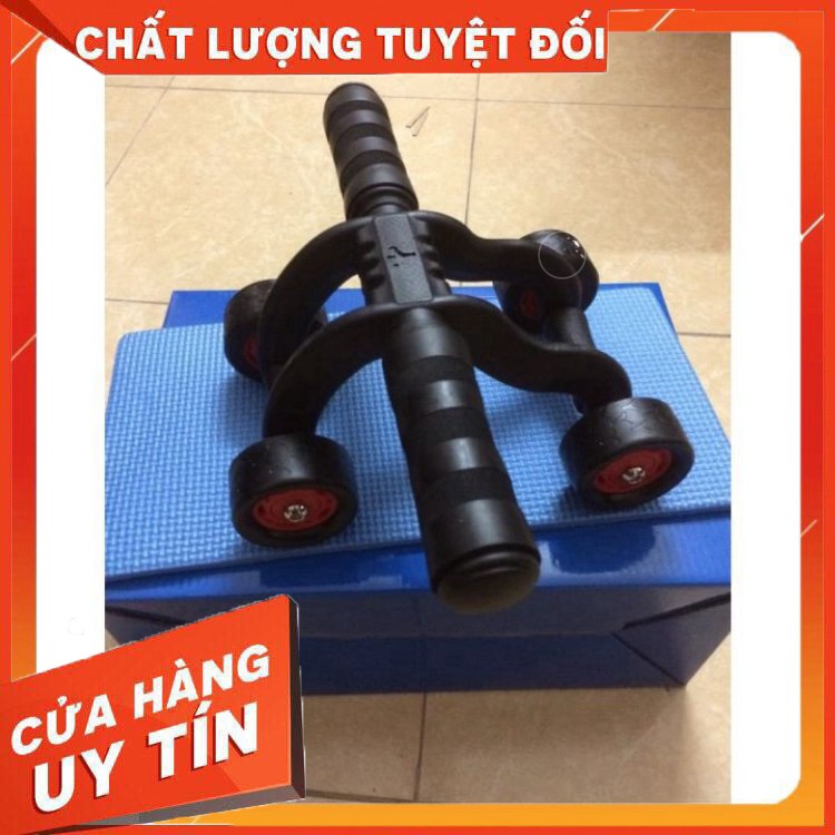 ( CỰC RẺ ) Con Lăn 4 Bánh Tập Cơ Bụng ( Có Video )