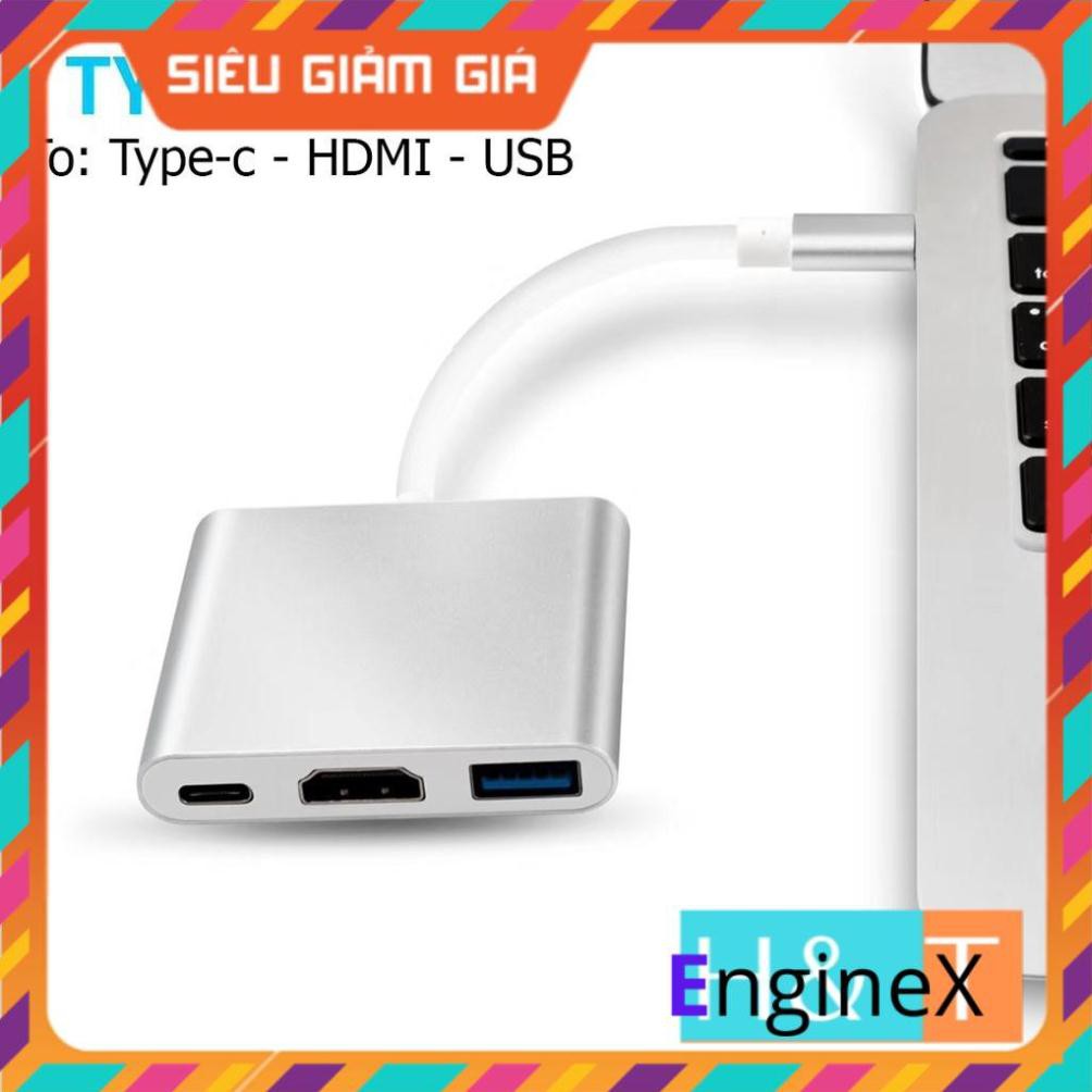 Usb Type-C To USB-C 4K HDMI USB 3.0, 3 trong 1, hỗ trợ Samsung MHL dây kết nối tivi máy chiếu với điện thoại