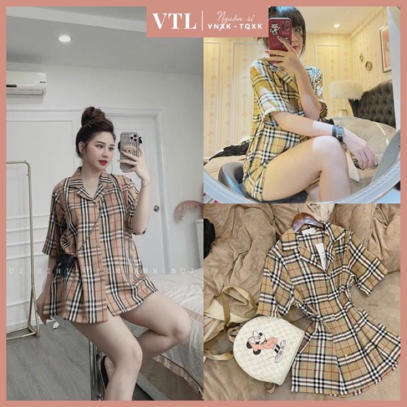 SƠ MI BBR TAY LỠ FORM RỘNG GIẤU QUẦN