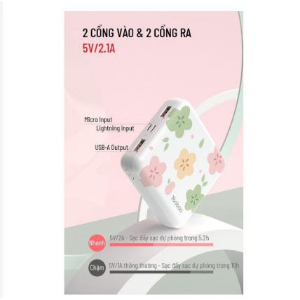 Sạc dự phòng 20000mah, pin dự phòng, sạc nhanh 22.5W, Yoobao chính hãng, bảo hành 12 tháng