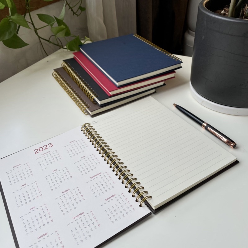 Sổ Tay Bìa Giấy Mỹ Thuật - Kích  Thước A5 - Màu Nâu Socola