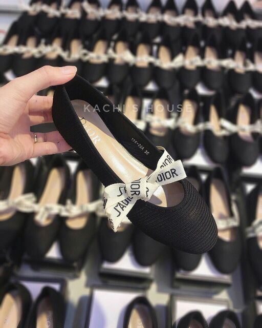 Giày búp bê nơ cạnh new DO