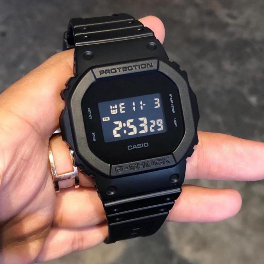 [Tặng box thiếc] Đồng Hồ Nam Casio G-shock Vuông-DW-5600BB-1CR Chống Nước