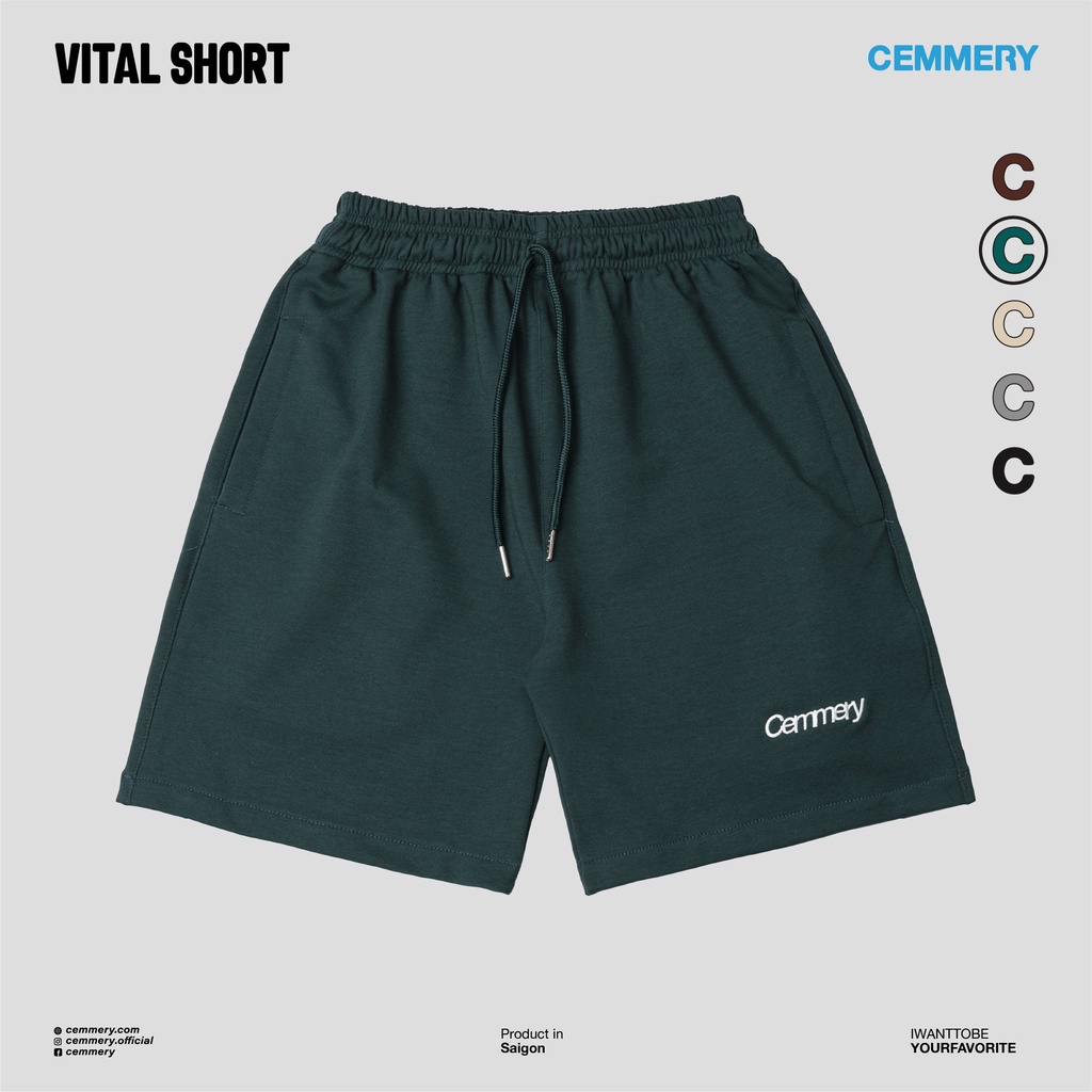 Quần Short LocalBrand Cemmery &quot;VITAL SHORT&quot; # 5 Color