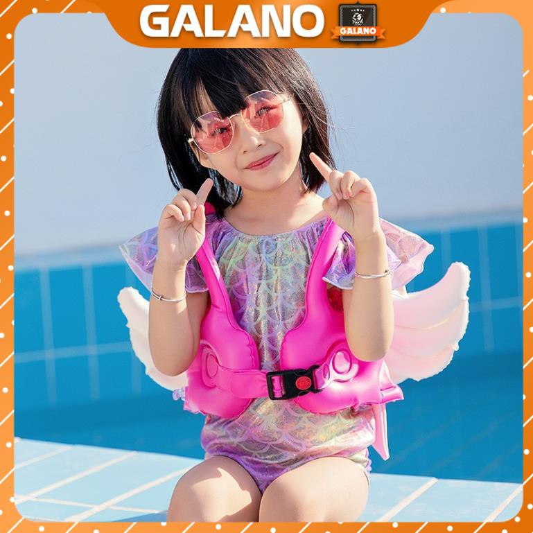 Phao Bơi Cho Bé GALANO Phao Tập Bơi Cho Bé Có Khóa An Toàn Bơi Lội Hình Đôi Cánh Thiên Thần SS-001263