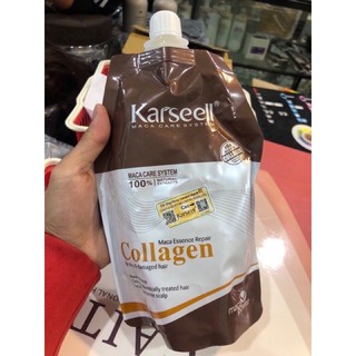 Dầu ủ hấp tóc Collagen Karseel Maca Phục Hồi Tóc Xơ Hư Hỏng Nặng