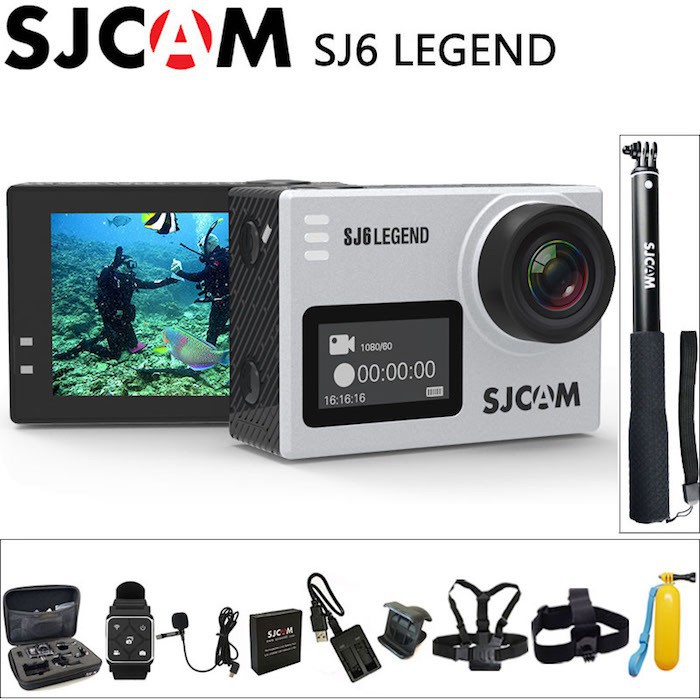 Camera hành trình SJCAM SJ6 legend 2 màn hình trước và màn hình sau cảm ứng, bảo hành 12 tháng