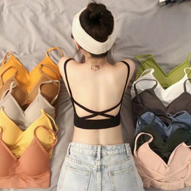 Áo bra len tăm tập gym, yoga dáng thể thao💞💞FREESHIP💞💞 bra dây chéo lưng siêu hot M12 | BigBuy360 - bigbuy360.vn