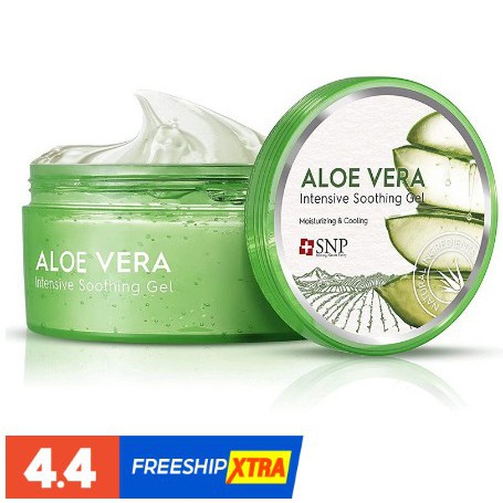 Gel nha đam dưỡng da SNP Aloe Vera Intensive Soothing Gel 99% 300g