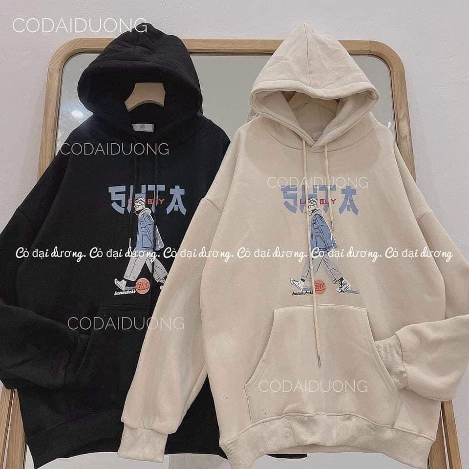 Áo Hoodie Nam Nữ Chữ Nhật Chất Nỉ Cotton From Rộng Nhiều Màu, Áo Hôdie Nữ | BigBuy360 - bigbuy360.vn