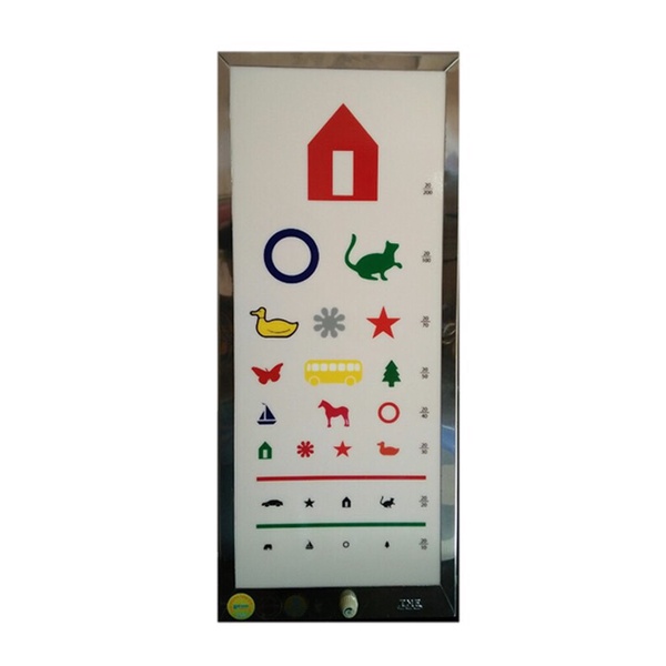 Đèn LED TNE thử bảng đo thị lực, kiểm tra tật khúc xạ bằng nhựa tại nhà.