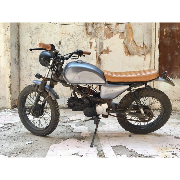 Yên bánh mỳ- độ xe cổ, honda 67, win, cafe racer, street tracker