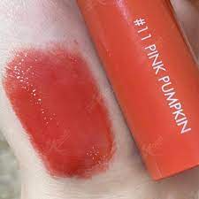 Son bóng Romand Juicy Lasting Tint màu 11 Pink Pumpkin cam hồng nude