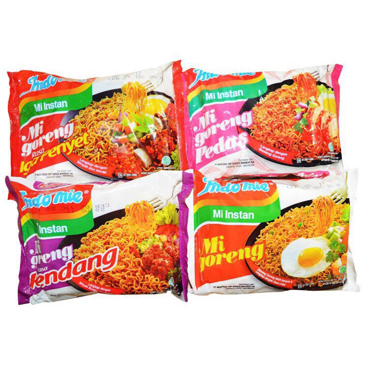 [Mã GROXUAN1 giảm 8% đơn 150K] Mì xào khô Indomie Goreng l 4 vị