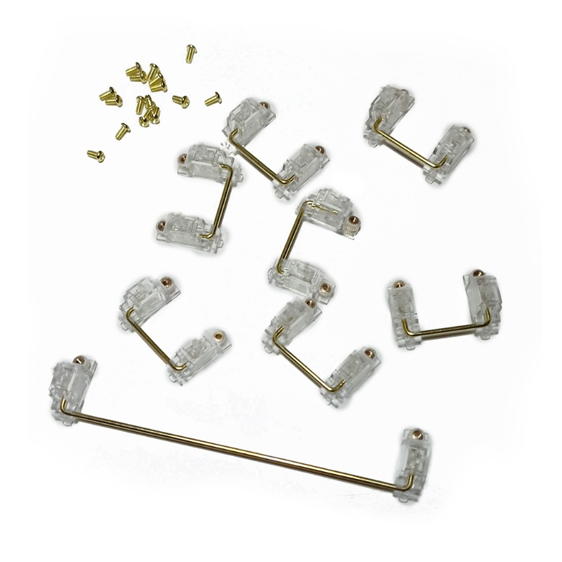 Bộ Ổn Định Bàn Phím 6.25X 2X Màu Vàng Đen Trong Suốt