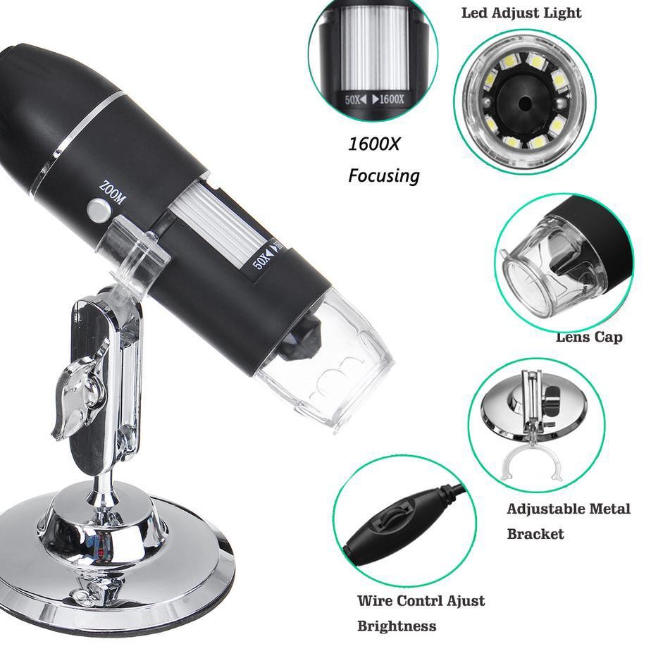 Kính Hiển Vi Điện Tử USB 1600X | BigBuy360 - bigbuy360.vn