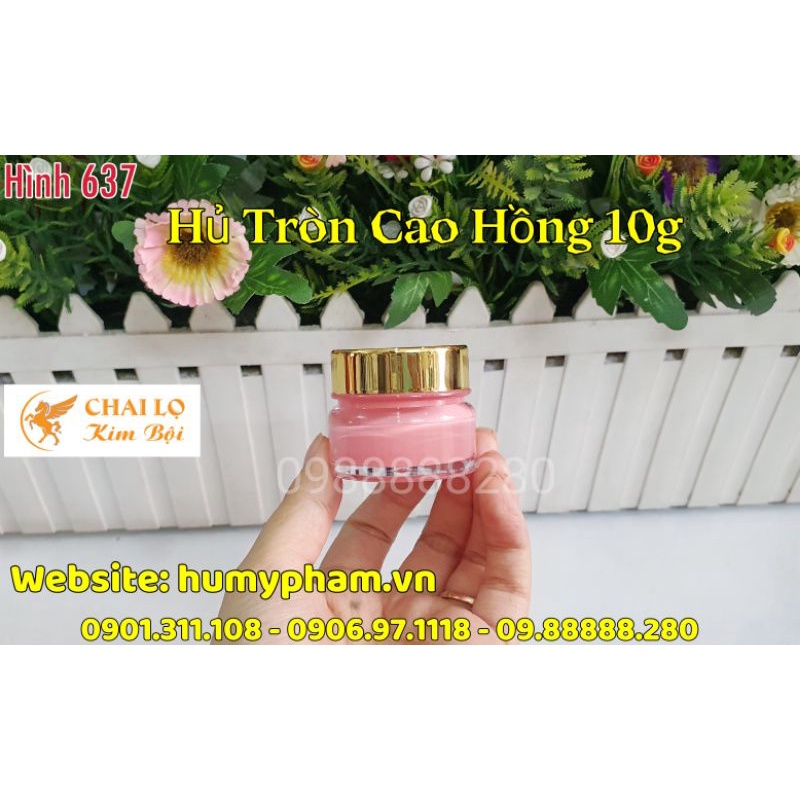 Chai lọ mỹ phẩm - Hủ TRÒN CAO 10g - 20g