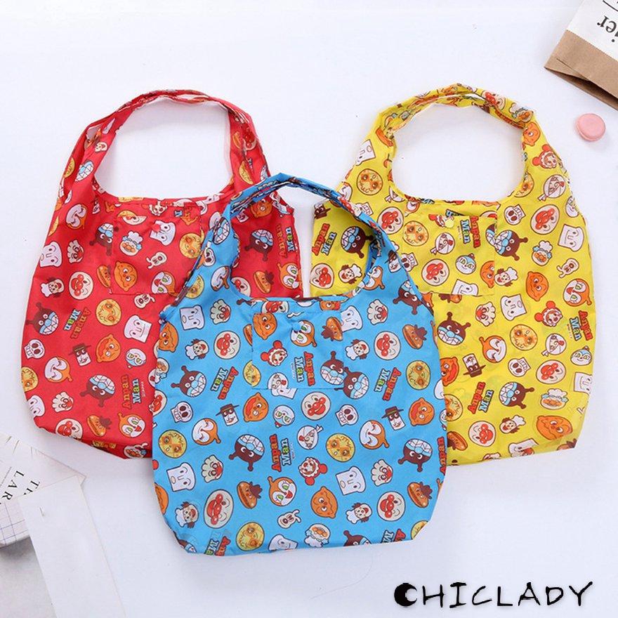 【miễn phí vận chuyển】Cartoon Bread Superman Mommy Children'S Green Shopping Bag Gift Snacks Storage