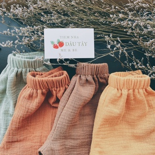 𝚝𝚒𝚎𝚖𝚗𝚑𝚊𝚍𝚊𝚞𝚝𝚊𝚢 - Set 3 quần xanh, vàng, nâu cho bé