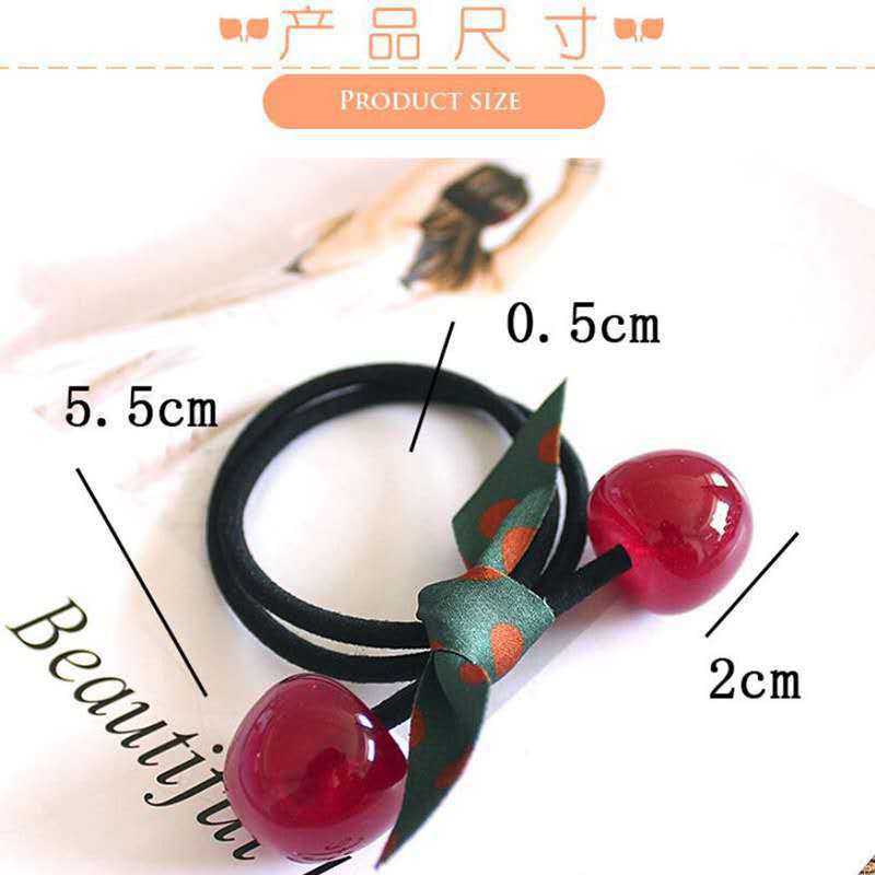 Set 2 dây chun dây nịt buộc tóc quả cherry siêu xinh BAG U CHUNCHERRY055