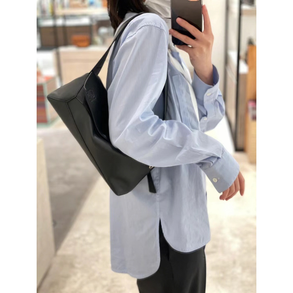 Túi Da Nappa Xếp Hình Phong Cách Boho Kích Thước 24 * 18 CM