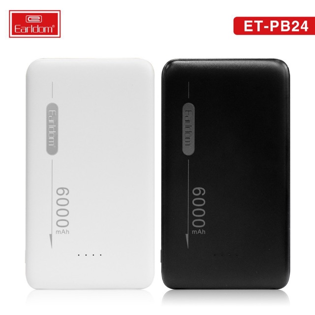 Sạc dự phòng Earldom 6000 mAh PB-24- BH 12 THÁNG