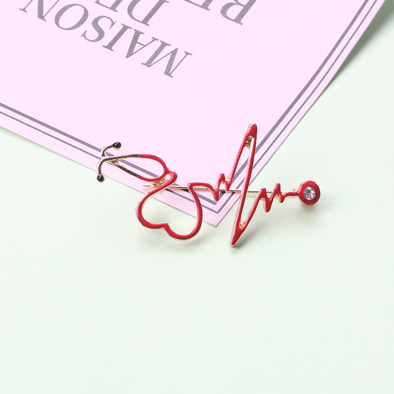 Ghim Cài Áo Hình Ống Nghe Bác Sĩ Thời Trang