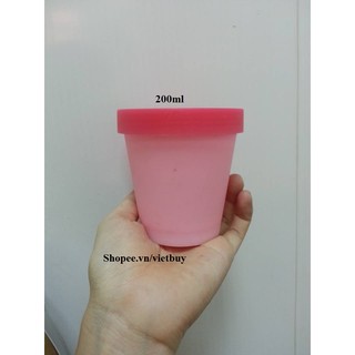 Hũ nhựa hồng 200ml