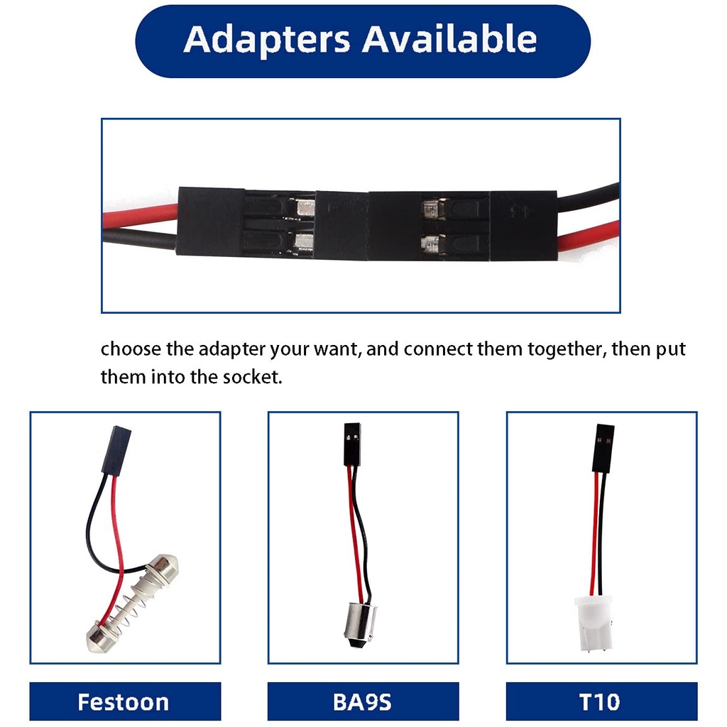 1 Bộ Đèn LED 48 SMD T10 4W COB 12V Siêu Sáng Cho Xe Hơi