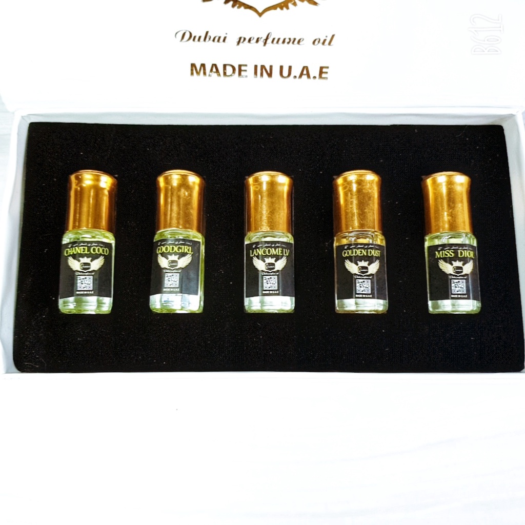 Tinh Dầu Nước Hoa Dubai TALA Set 5ml dạng lăn, set 5 mùi nam nữ, lưu hương 24 giờ, ngọt ngào, quyến rũ, sang trọng
