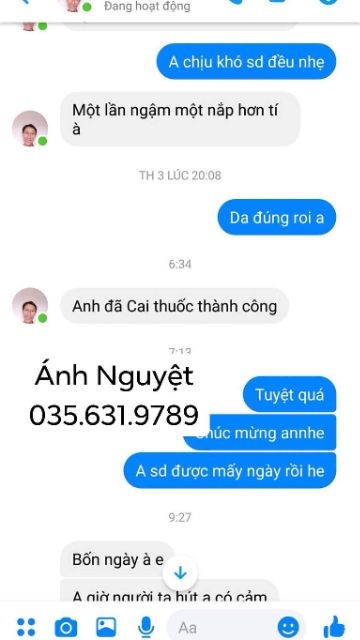 Nước súc miệng Cai Thuốc lá Diệp Tâm An