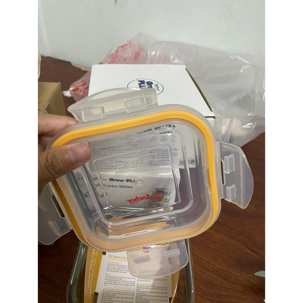 COMBO 2 HỘP THỦY TINH 520ML HAPPY COOK QUÀ TẶNG SỮA ANLENE