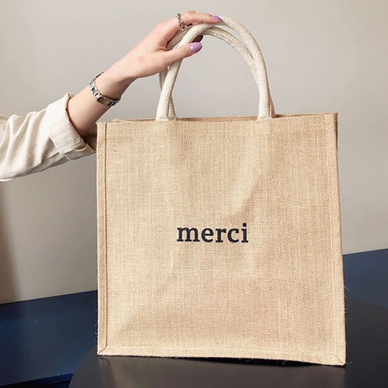 Túi cói merci đi chơi, đi biển hot hit