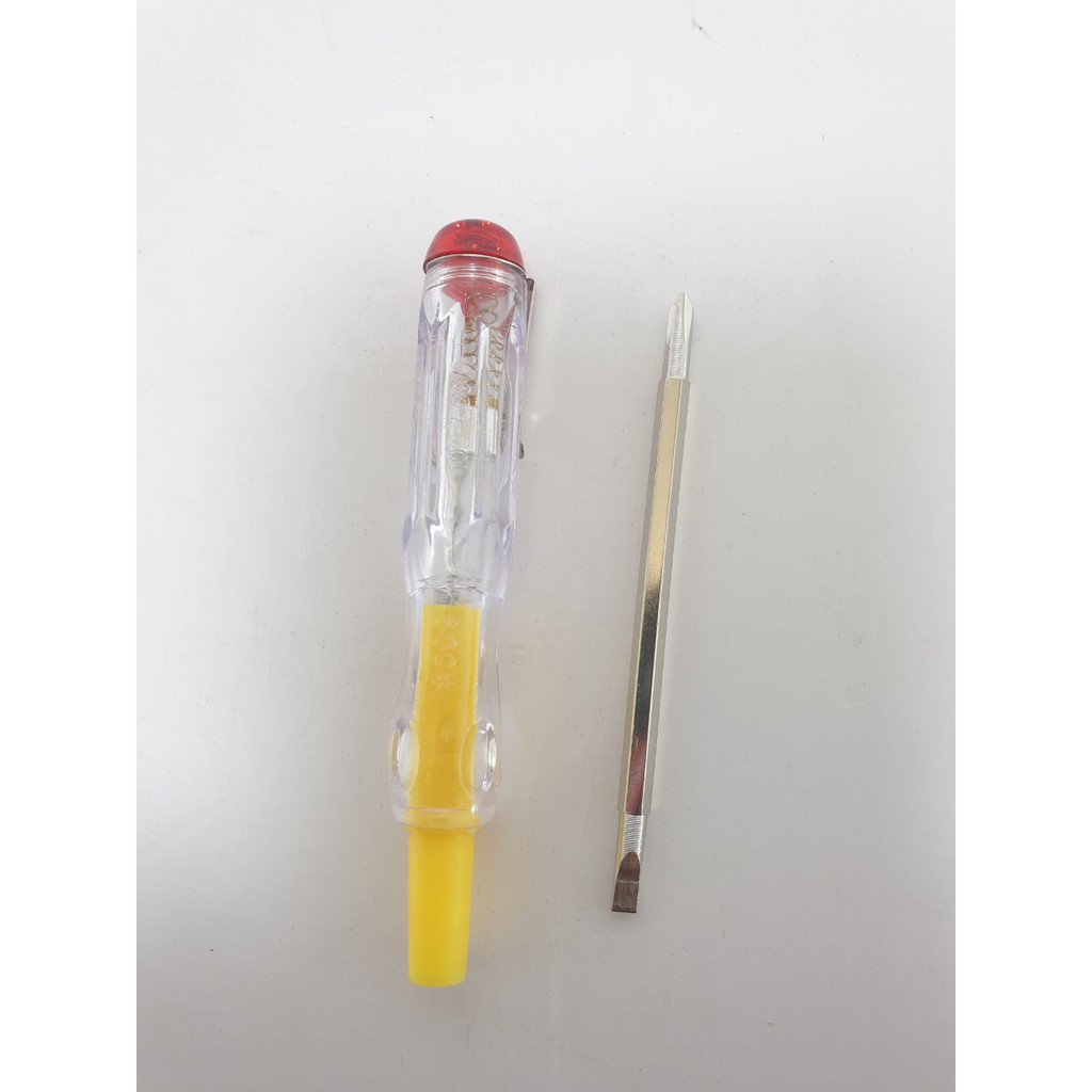 Bút thử điện 100-500V TĐ01 có thể vặn vít 2 đầu tiện dụng cho gia đình - Điện gia dụng Hoàng Kim