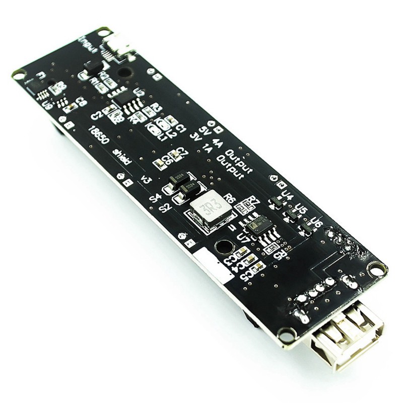 CHANNEL Bảng Mạch Mở Rộng Pin 18650 Lithium 5v V3 Cho Esp32 / Raspberry Pi 3 / Uno 1 Kênh