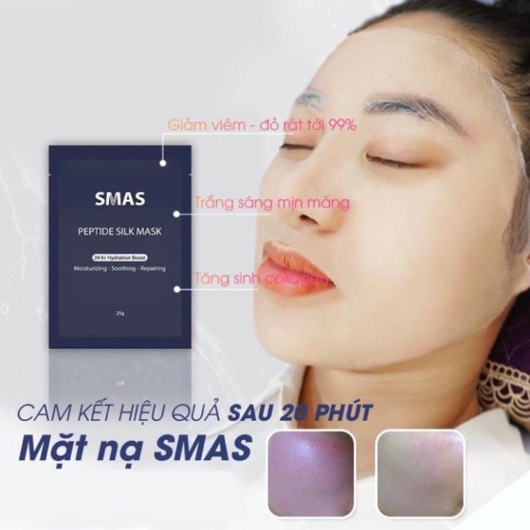 MẶT NẠ SMAS Peptide Silk Cấp Ẩm Làm Dịu Phục Hồi Sau Nặn Mụn , Lazer
