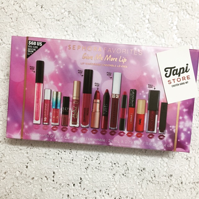 TÁCH LẺ Set son Sephora Favorites Give Me More Lip